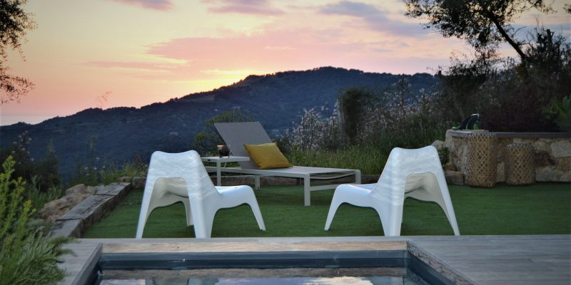 Vue jardin & piscine